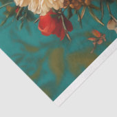 Bloemen Witte Kat Decoupage Tissuepapier (Detail)