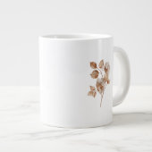Bloemen Witte Mok | Esthetische Bloem Coffee Cup (Voorkant rechts)