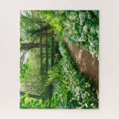 Bloemen | Witte wilde bloemen in de bossen Legpuzzel (Verticaal)