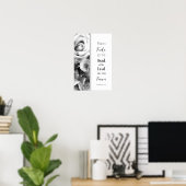 Bloemen Woord van God Poster (Thuiskantoor)