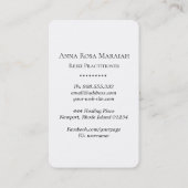 *~* Bloemen Yoga Hart pioenroos Bloem Reiki Lotus Visitekaartje (Achterkant)