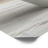 Bloemen Zachte waterverf boeket (pioenen, rozen) Poster (Hoek)