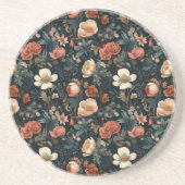Bloemen Zandsteen Onderzetter (Voorkant)