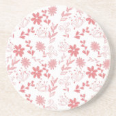 Bloemen Zandsteen Onderzetter (Voorkant)