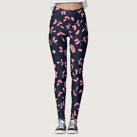 Bloemen | Zazzle_Growshop. Leggings (Voorkant)
