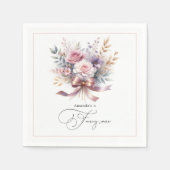 Bloemen "Ze is een Fancy" 1e verjaardagsfeestje vo Servet (Voorkant)