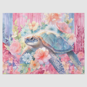 Bloemen Zee Schildpad Decoupage Tissue Paper Tissuepapier