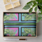 Bloemen Zee Schildpadden Tegel Patroon Decoupage Tissuepapier (Geschenk)