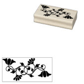 bloemen zegel voor silhouet rubberstempel (Gestempeld)