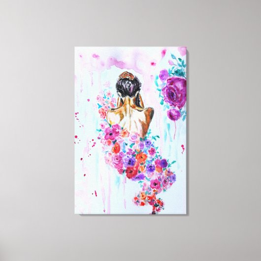 Bloemen Ziel Canvasprint Canvas Afdruk (Voorkant)