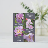 Bloemen zijn als Friends Briefkaart (Staand voorkant)