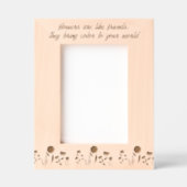 Bloemen zijn als Vrienden Brengen Kleur naar Werel Gegraveerde Lijstjes (Voorkant)