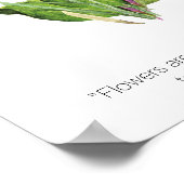 Bloemen zijn als vrienden | Inspirerend prijsopgav Poster (Hoek)