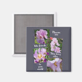 Bloemen zijn als vrienden magneet (Voorkant / Achterkant)