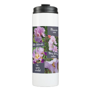 Bloemen zijn als vrienden thermosbeker
