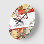 Bloemen zijn altijd een goed idee ronde klok (Hoek)