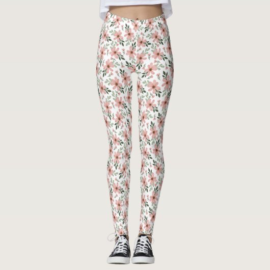 Bloemen zijn de muziek van de grond leggings (Voorkant)