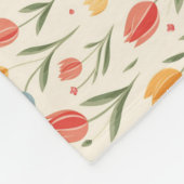 Bloemen zijn de ware taal van de liefde fleece deken (Hoek)