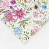 Bloemen zijn de woorden van de aarde fleece deken (Hoek)