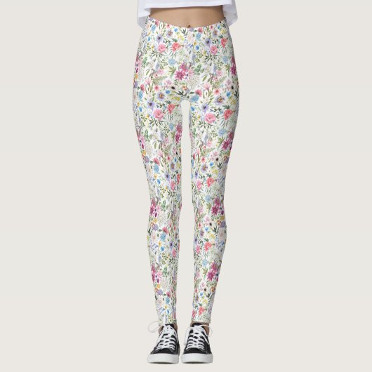 Bloemen zijn de woorden van de aarde leggings (Voorkant)