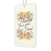 Bloemen zijn een meisje met de beste vrienden van  luchtverfrisser (Links)