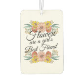 Bloemen zijn een meisje met de beste vrienden van  luchtverfrisser (Achterkant)