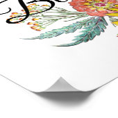 Bloemen zijn een meisje met de beste vrienden van  poster (Hoek)