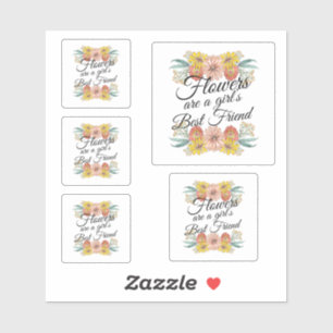 Bloemen zijn een meisjes beste vriend - Zinnia-kun Sticker
