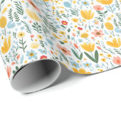 Bloemen zijn het alfabet van engelen cadeaupapier (Rol Hoek)