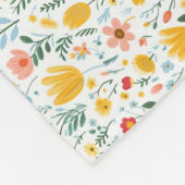 Bloemen zijn het alfabet van engelen fleece deken (Hoek)