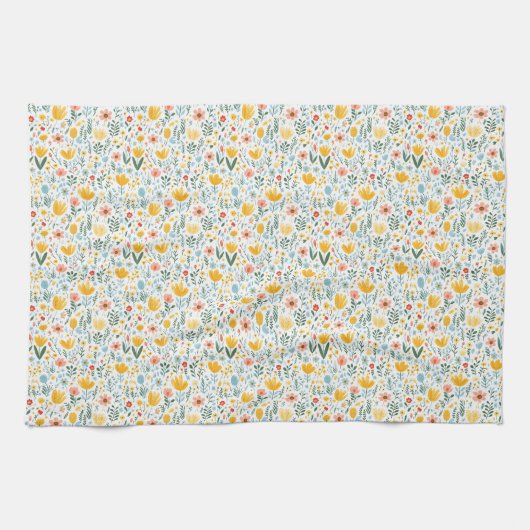 Bloemen zijn het alfabet van engelen theedoek (Horizontaal)