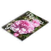 Bloemen zijn Kisses uit God Inspirerend Notitieboek (Linkerzijde)