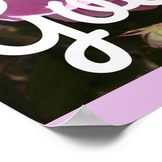 Bloemen zijn Kisses uit het Inspirerend Poster van (Hoek)