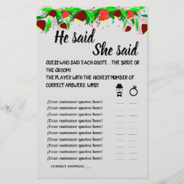 BLOEMEN ZIJN ZEGGEN ZIJ ZEGGEN DOUCHESPEL KAART FO