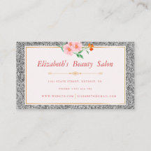 Bloemen Zilveren Glitter Make-up Artiest Schoonhei