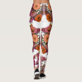 Bloemen Zinnia Boeket Maureen Girard Kleurrijk Leggings (Achterkant)