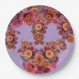 Bloemen Zinnia Boeket Maureen Girard Kleurrijk Papieren Bordje
