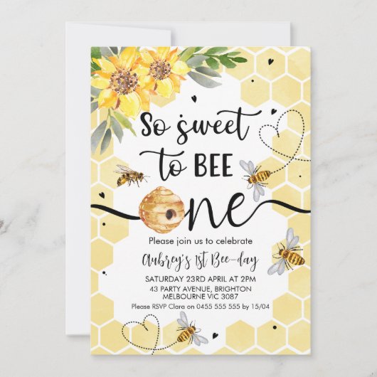 Bloemen zo lief om één bij 1e verjaardag te zijn kaart (Voorkant)