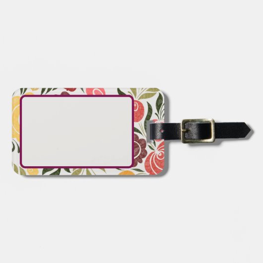 Bloemen - Zoe Bagagelabel (Voorkant horizontaal)