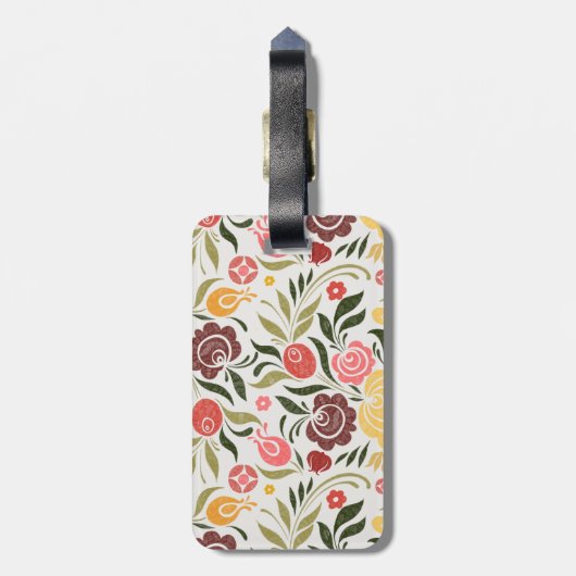 Bloemen - Zoe Bagagelabel (Achterkant verticaal)