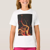 Bloemen Zomer Glow Meisjes T-shirt (Voorkant)