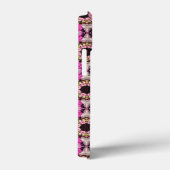 Bloemen zomer roze patroon Case-Mate iPhone case (Achterkant / Rechts)