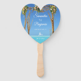 Bloemen Zomer Strand Bruiloft Poort Receptie Handwaaier