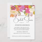 Bloemen Zomer Tuin Bruids Douche Uitnodiging (Voorkant)