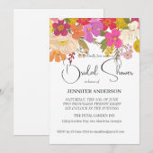 Bloemen Zomer Tuin Bruids Douche Uitnodiging (Voorkant / Achterkant)