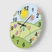 Bloemen, zon- en buikklokken grote klok (Hoek)