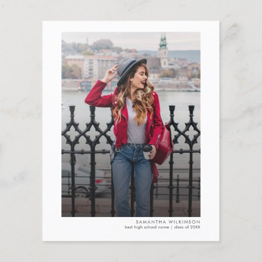 Bloemen Zonnebloem 2025 Geslaagd Party Uitnodiging (Achterkant)