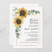 Bloemen Zonnebloem Botanisch Vrijgezellenfeest Kaart (Voorkant / Achterkant)