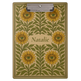 Bloemen  Zonnebloem Custom Naam Klembord