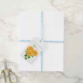 Bloemen Zonnebloem Escort Tafel Kaart Groen Bruilo Cadeaulabel (Met Touw)